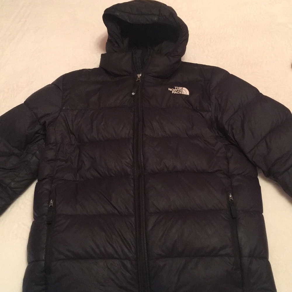 North face black xl 550 boys winter jacket down
